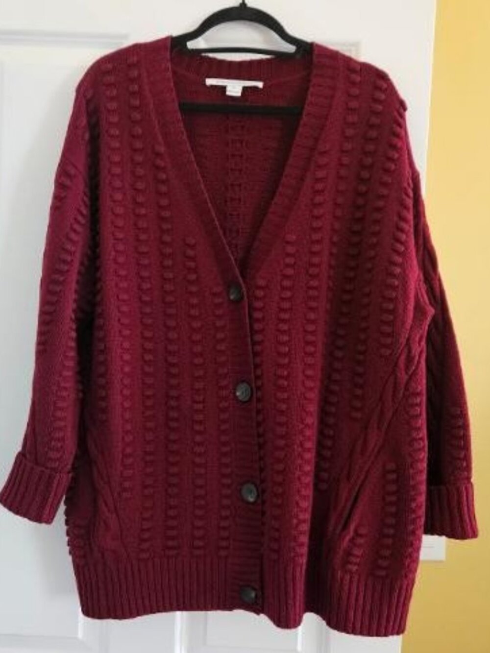 DVF Wool and Cashmere Oversized Cardigan